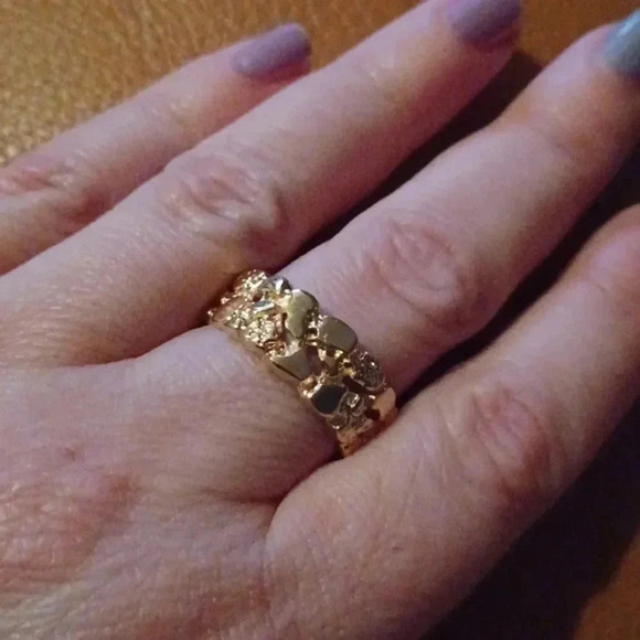 💙🌹Gold plated nugget ring - Picture 3 of 6
